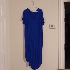 Long Royal Blue Dress 3X